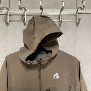 Eddie Bauer Jacket Men S First Ascent Nylon Full Zip Hood Smooth Shell Whittaker